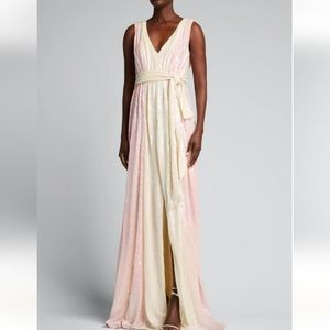 Badgley Mischka Collection Two-tone Sequin Column Gown Sold Out